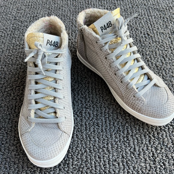 P448 Shoes - p448 size 38 high top sneakers.